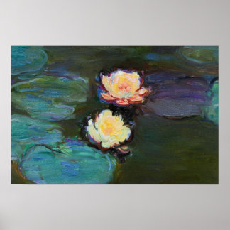 Póster Pintura botánica de las capas de agua