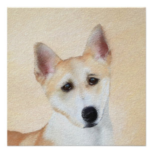Póster Pintura canaense de perro - Arte original de perro
