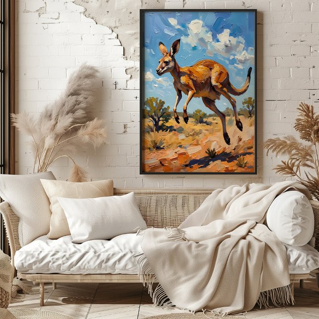 Póster Pintura canguro que salta (Subido por el creador)