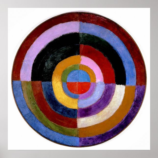 Póster Pintura clásica abstracta de Robert Delaunay (Frente)