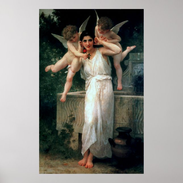Póster Pintura clásica de Bouguereau de 1893 - Juventud (Frente)