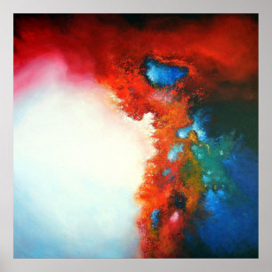 Póster Pintura colorida abstracta moderna