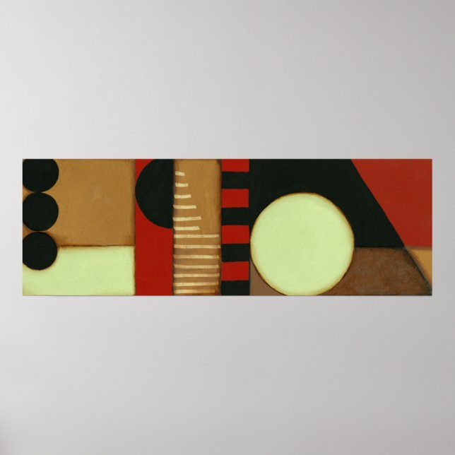 Póster Pintura con paneles de estilo Loft contemporáneo (Frente)