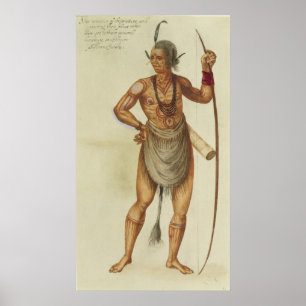 Póster Pintura corporal india