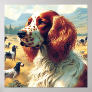 Póster Pintura de aceite de la vieja instalación inglesa