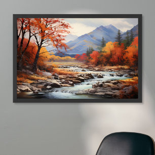 Póster Pintura de aceite de otoño