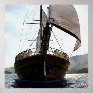 Póster Pintura de acrílico bajo vela