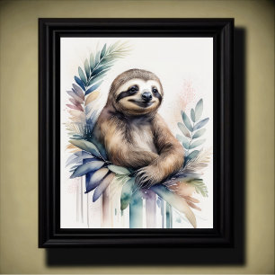 Póster Pintura de acuarela de un eslogan 5:4