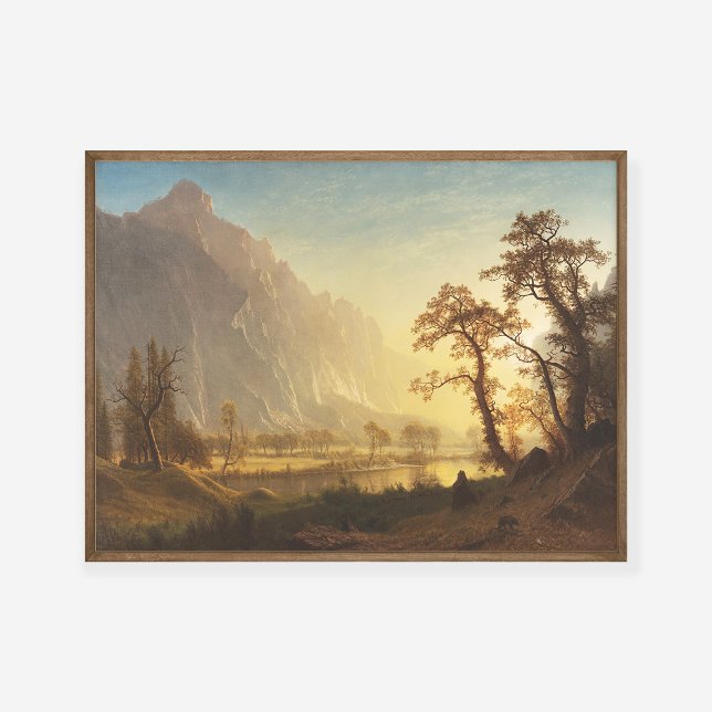Póster pintura de Albert Bierstadt Sunrise Yosemite Valle (Subido por el creador)
