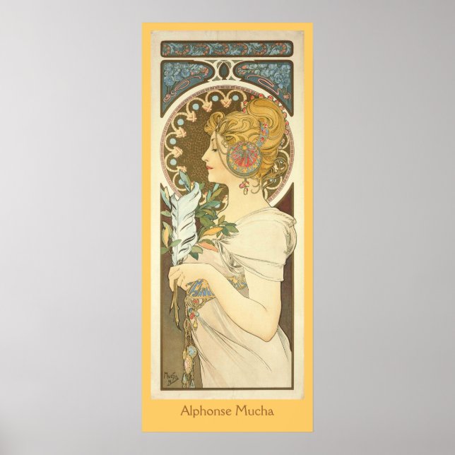 Póster Pintura de Alphonse Mucha (Frente)