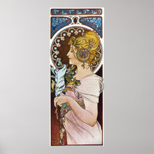 Póster Pintura de Alphonse Mucha