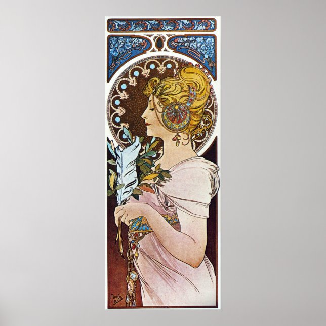 Póster Pintura de Alphonse Mucha (Frente)