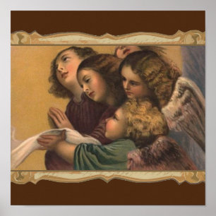 Póster Pintura de ángeles
