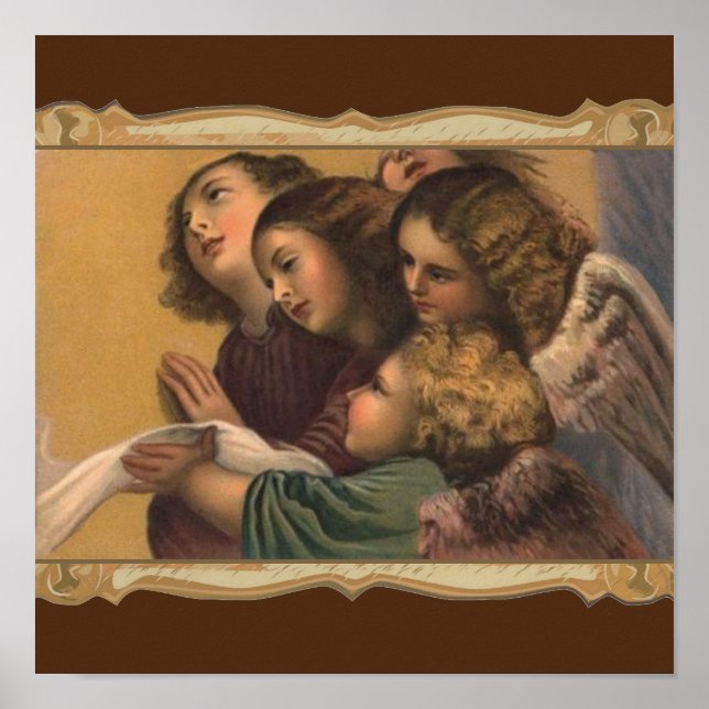 Póster Pintura de ángeles (Frente)