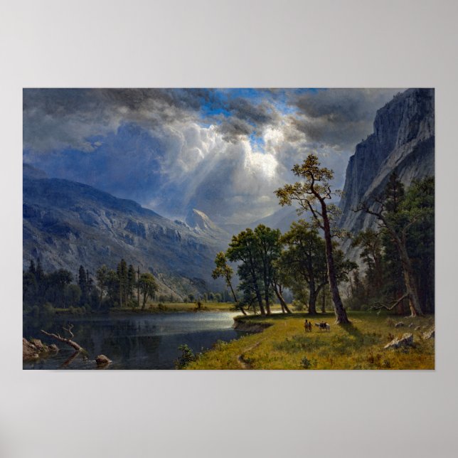 Póster Pintura de Bierstadt Mount Starr King Yosemite (Frente)
