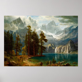 Póster Pintura de Bierstadt Sierra Nevada