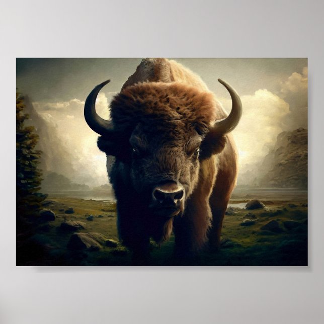 Póster Pintura de Bison (Frente)