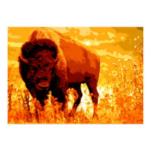Pintura de Bison Buffalo