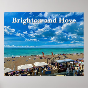 Póster Pintura de Brighton y Hove Beach
