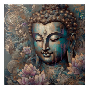 PÓSTER PINTURA DE CARA BUDA #10