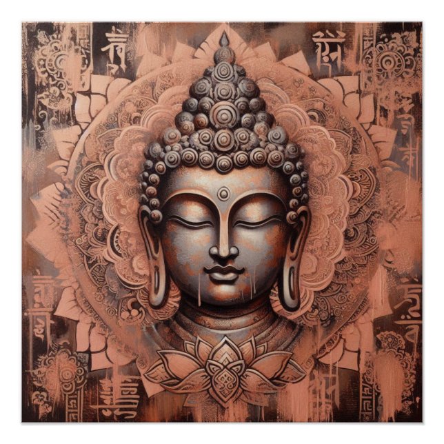 PÓSTER PINTURA DE CARA BUDA #12 (Anverso)