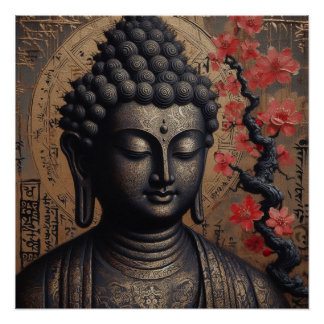 PÓSTER PINTURA DE CARA BUDA #14
