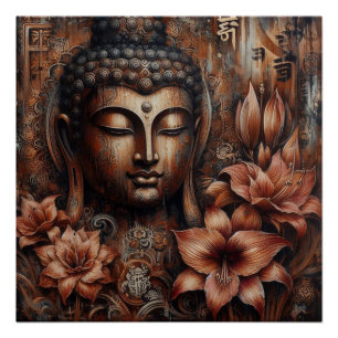 PÓSTER PINTURA DE CARA BUDA #6