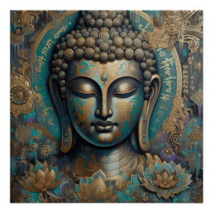 PÓSTER PINTURA DE CARA BUDA #9