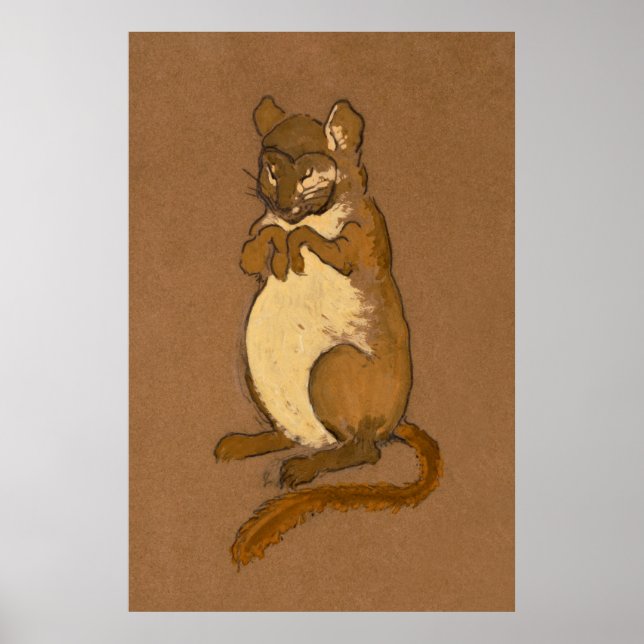 Póster Pintura de caracteres de Alice y Wonderland Forest (Frente)