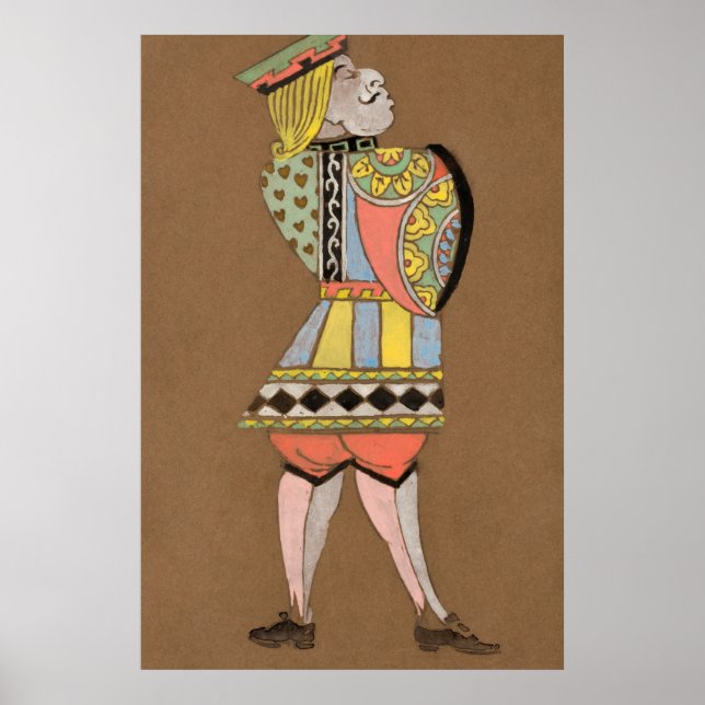 Póster Pintura de caracteres de Alice y Wonderland Forest (Frente)