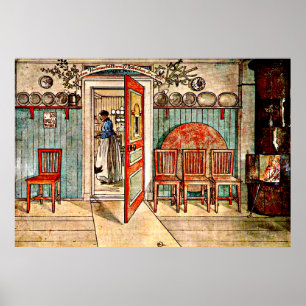 Póster Pintura de Carl Larsson: la vieja Anna