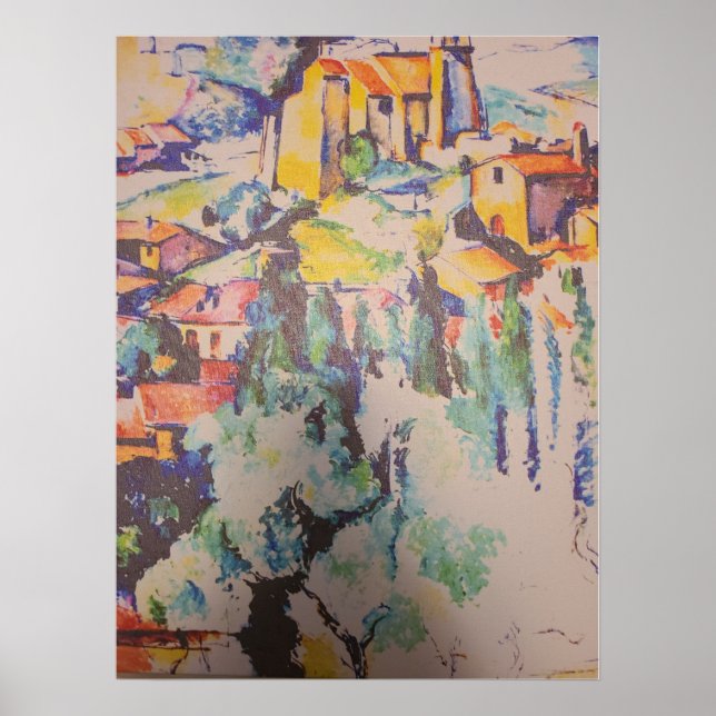 Póster pintura de cezanne - modificada por Mark Pettinell (Frente)