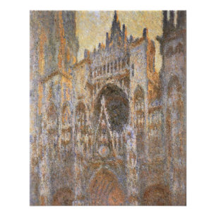 Póster Pintura de Claude Monet, Catedral de Rouen 02,