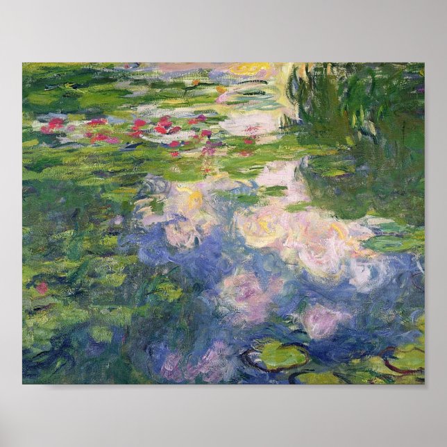 Póster Pintura de Claude Monet Water Lilies (Frente)