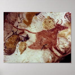 Póster Pintura de cueva de Lascaux