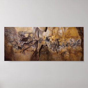 Póster Pintura de cuevas de Chauvet