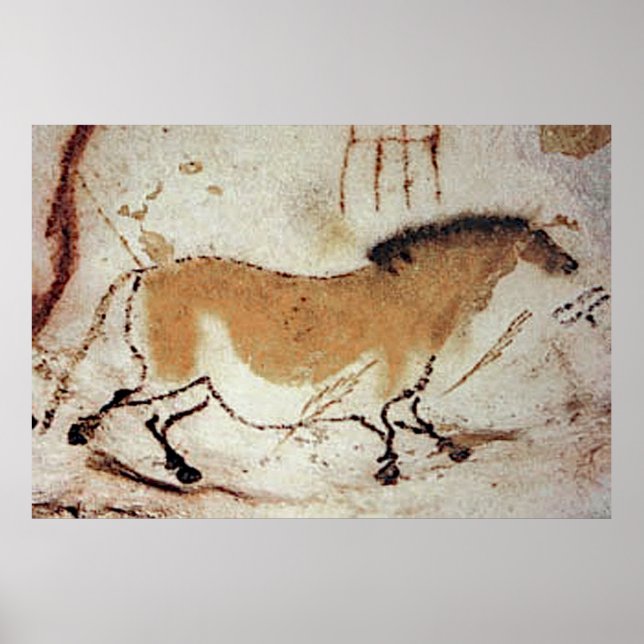 Póster Pintura de cuevas de Lascaux / (Frente)