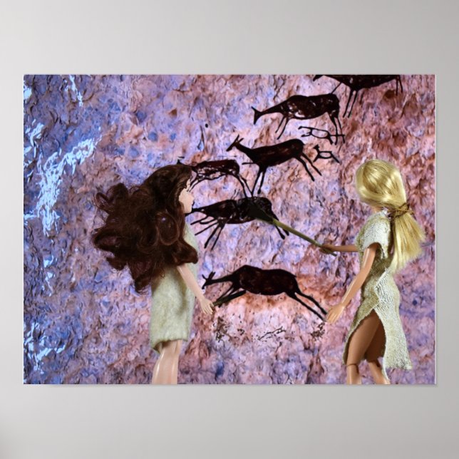 Póster Pintura de cuevas. poster (Frente)