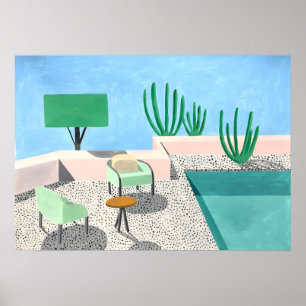 Póster pintura de David Hockney
