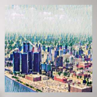 Póster Pintura de Detroit
