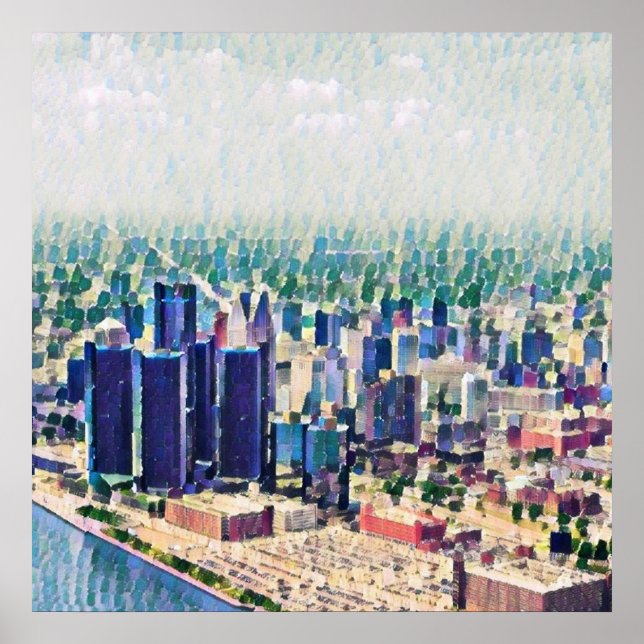 Póster Pintura de Detroit (Frente)