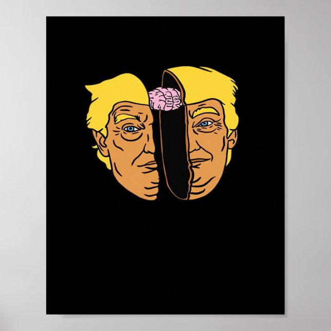 Póster Pintura de Donald Brain Trumpkin (Frente)