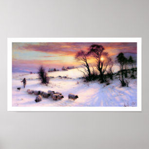 Póster Pintura de escena del invierno de José Farquharson
