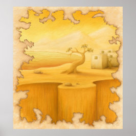 Póster Pintura de estilo aventurero "The Edge of the Worl