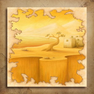 Póster Pintura de estilo aventurero "The Edge of the Worl