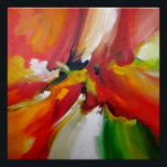 Póster Pintura de expresionismo verde amarillo rojo abstr<br><div class="desc">Pintura de expresionismo verde amarillo rojo abstracto de Serdar Hizli</div>
