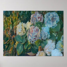 Póster Pintura de flor de verano