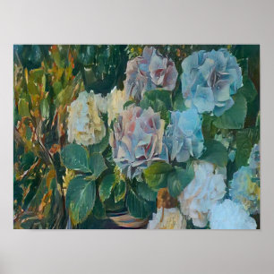 Póster Pintura de flor de verano