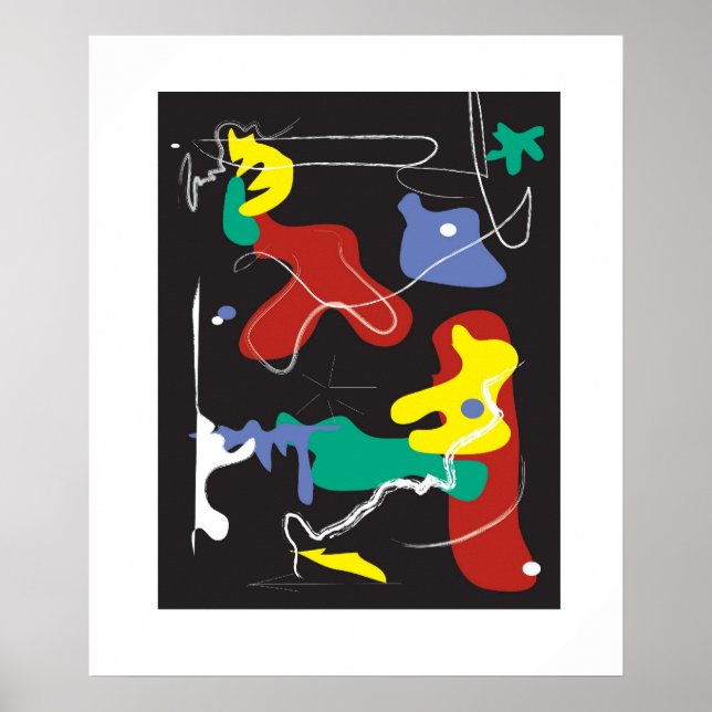 Póster Pintura de goteo (Frente)