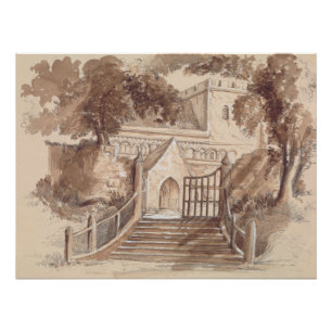 Póster Pintura de grafito de la Iglesia Católica